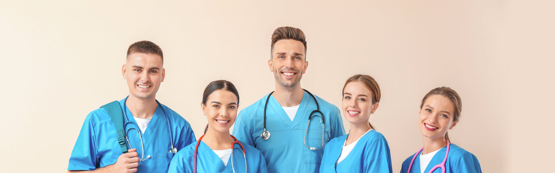 group of nurses smiling